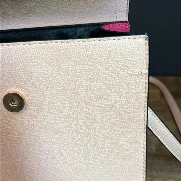 Dune London Pink and Cream Women's Purse with Crossbody Strap - Picture 9 of 9